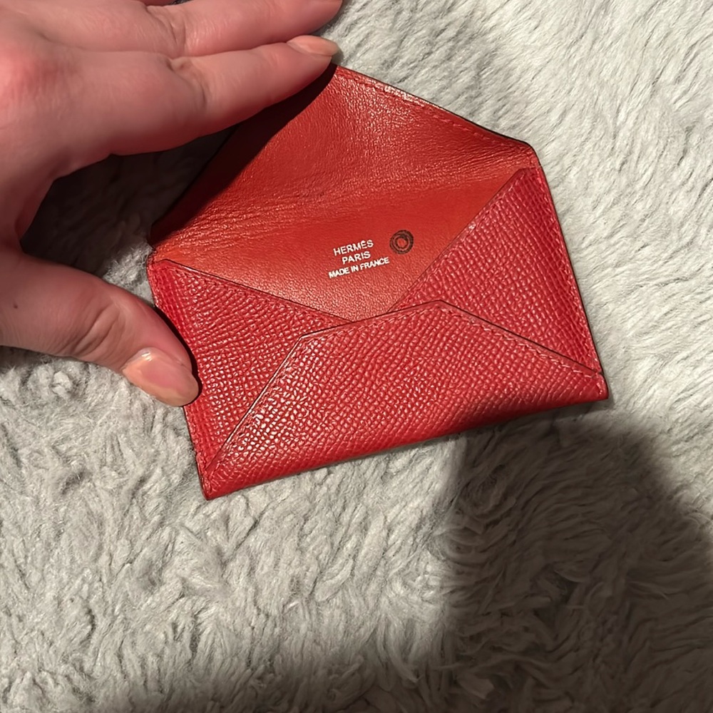 Authentic Hermes Envelope Card Holder
